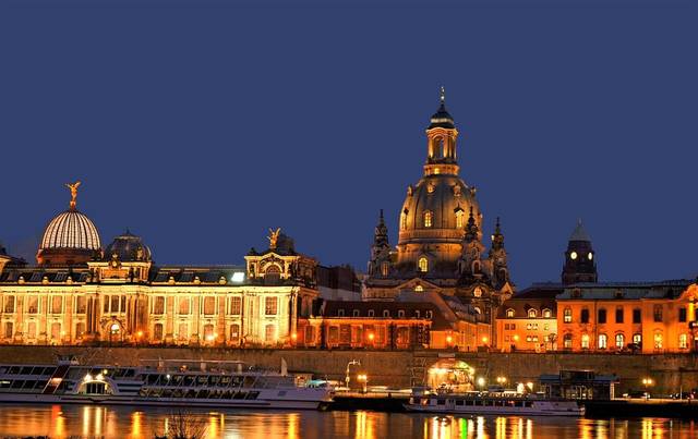 Dresden Elbe Frauenkirche