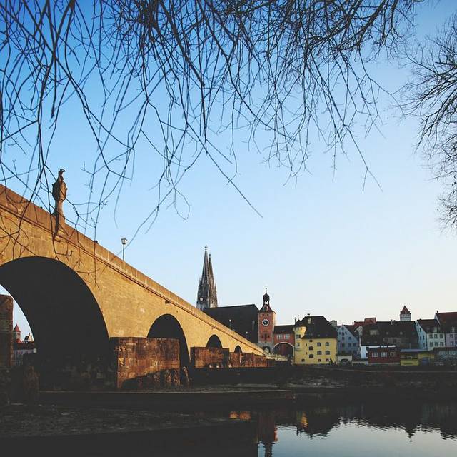 Regensburg Bridge Danube