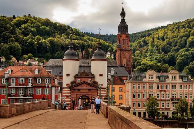 Heidelberg Bridge Neckar Old